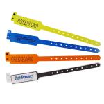 Hospital TK4100 Disposable Rfid Bracelet , Thin Soft Plastic Rfid Wristband