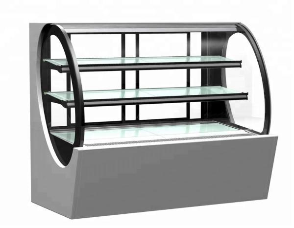 Cheap Commercial Cake Display Showcase Glass Bakery Display Cabinet Refrigerator Showcase for sale
