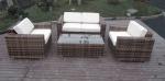 4pcs garden rattan sofas