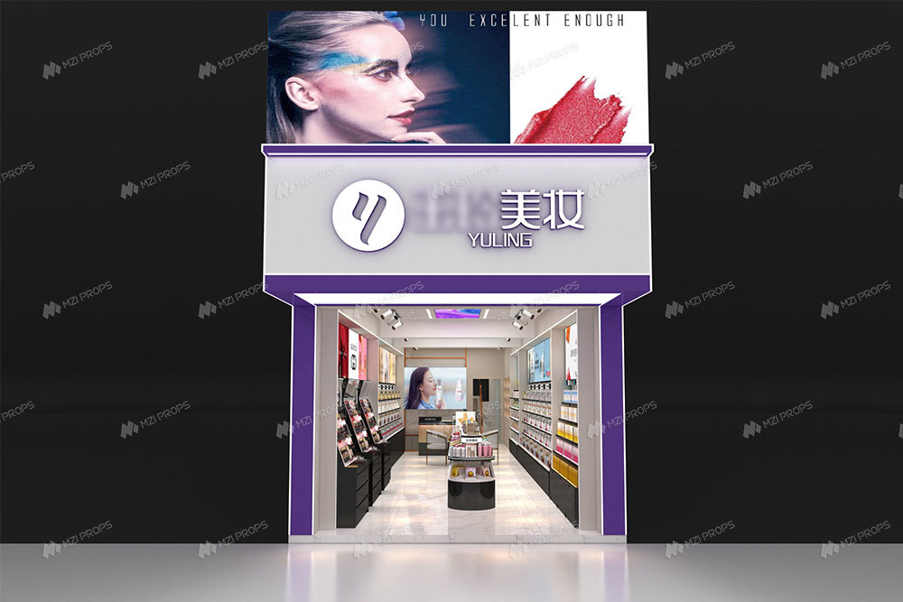 Skincare Shop Design Cosmetic Display Furniture Retail Store Counter for Trendy Store Interior Design
