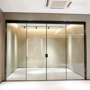 Quality Wall 9A 5mm Aluminum Frame Sliding Glass Doors wholesale