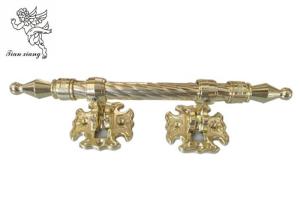 Quality Standard Size Coffin Hardware , Antique Bronze Color Decoration Coffin Handles wholesale