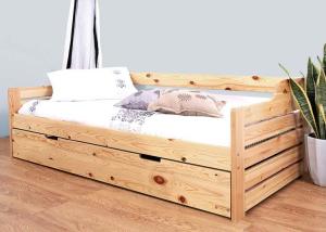 Quality modern single bed pine wood wholesale
