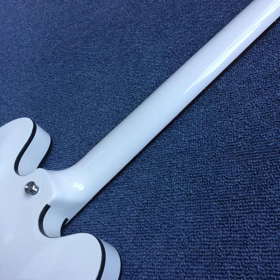 New style high quality hollow body jazz electric guitar, rosewood fingerboard black binding electric guitar