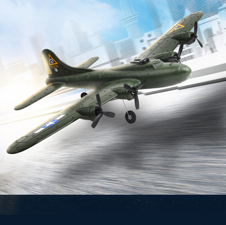 State of Assembly Ready-to-Go Foam Glider Toy Gift Toys Fx-817 Aircraft Model B17 Bomber Outdoor Remote Control Fixed-wing