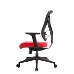 Red Fabric Upholstery Project Office Chairs Angle Automatic Adapt Systems