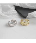 925 Sterling Silver Jewelry Irregular Opening Ring For Women
