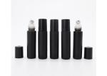 Black Color Empty Perfume Roller Bottles 5ml -10ml For Cosmetic / Eye Cream