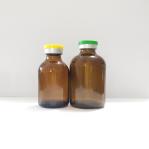 50ml 100ml Soda Lime Glass Bottle Vial With Rubber Stopper And Caps