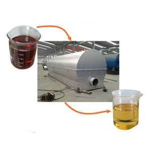 Quality Vacuum Waste Oil Recycling to Diesel Distillation Plant 7.2-9 Tons Output in 24 Hours wholesale