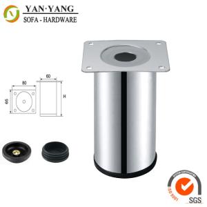 Quality 120mm high chrome metal table legs factory price round furniture legs SL-257 wholesale