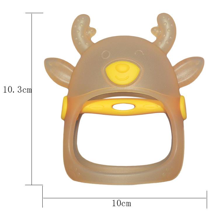 Dinnerware Type Silicone Baby Teether Non Toxic Smooth Surface