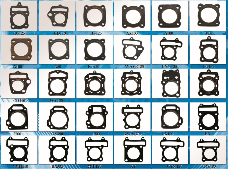 CD70 full set repair gasket ,motorcycle gasket for CD110 made in xingtai ,cylinder block and cylinder head