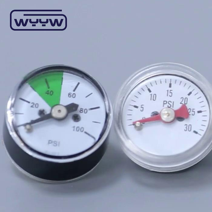 Accurate Print As Demand Tiny Pressure Dial With 1/8'' G Scale NPT/M Thread
