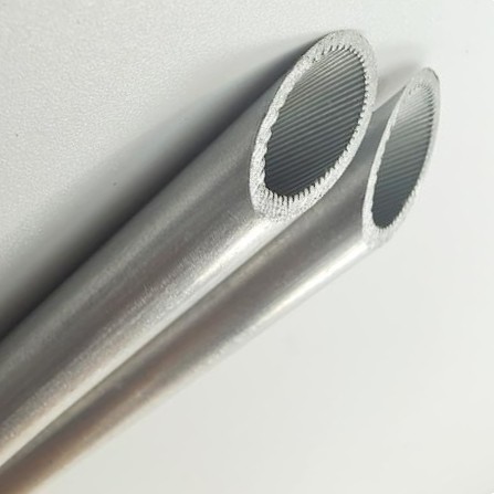 The Heat Transfer Grooved Aluminum Pipe 3003 Aluminum Inside Threaded Aluminum Tube 9.5mm