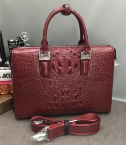 Quality Exotic Genuine Crocodile Skin Businessmen Briefcase Authentic Alligator Leather Male Working Handbag Large Shoulder Bag wholesale