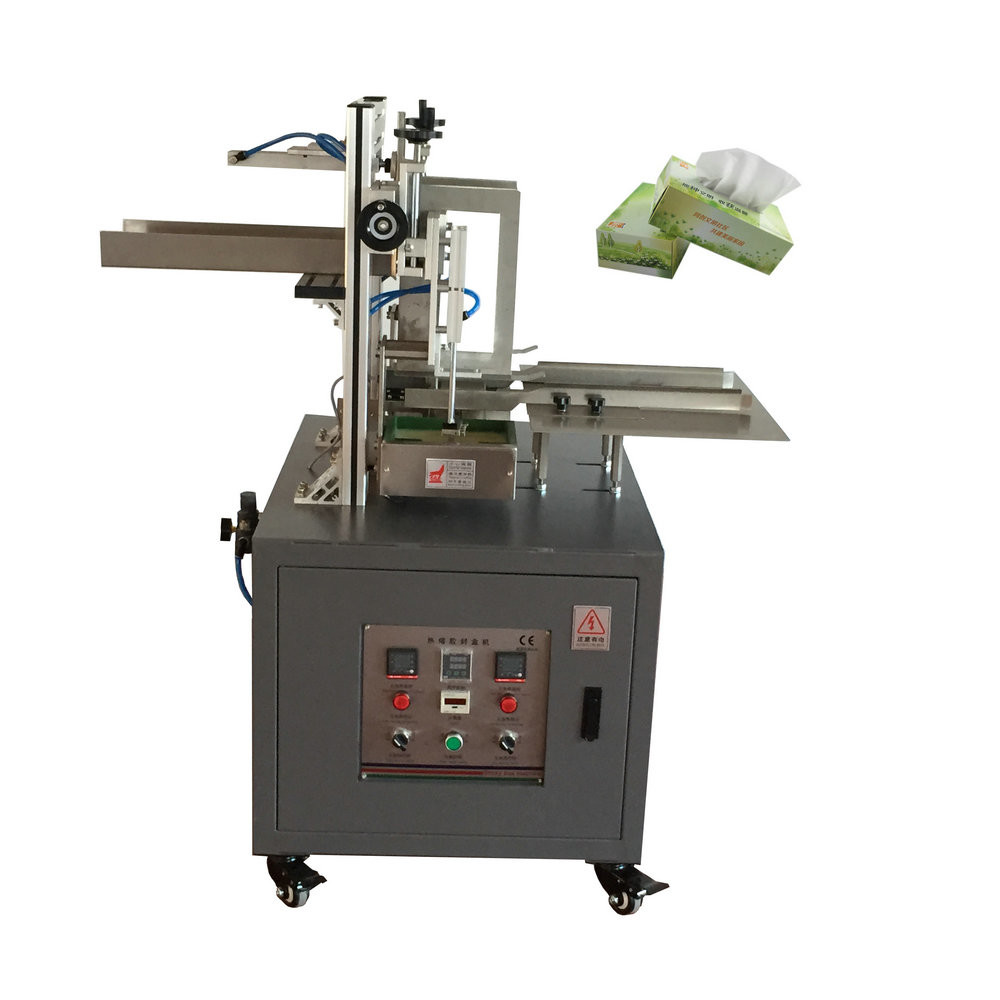 Semi Automatic Facial Tissue Carton Box Packing Machine 36-40boxes/min