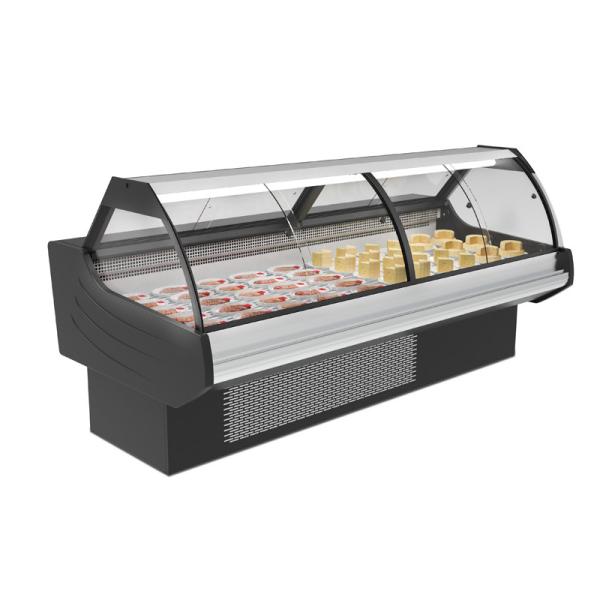 Supermarket restaurant deli display case Meat Chiller Self-service fresh food