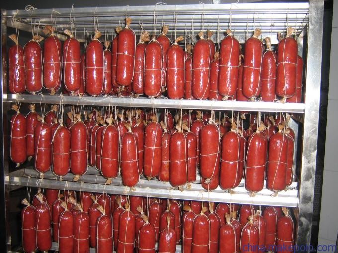 380v Meat Smoking Machine PLC 100kg Batch Industrial Smoke House Oven