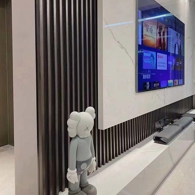 Wood Plastic Composite Interior WPC Wall Panel Fluted WPC Wall Panel