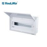 ABS Cover Flush Mount Distribution Box , 18 Way Switchboard With Opaque Window
