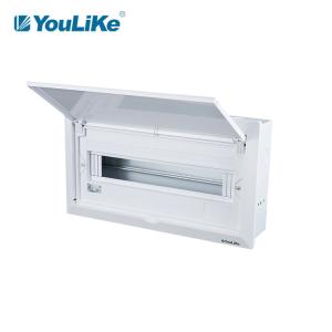 Quality ABS Cover Flush Mount Distribution Box , 18 Way Switchboard With Opaque Window wholesale