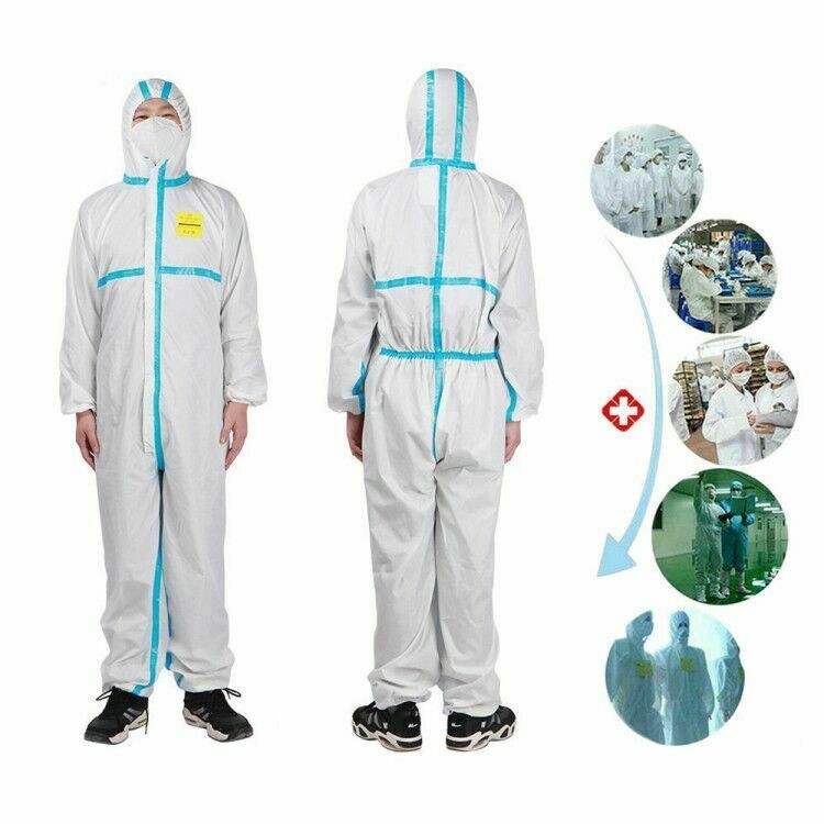 Full Body Medical Protective Coveralls One Piece Antibacterial S - 6XL