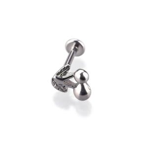 Quality Stainless Steel Internally 16g Labret Lip Ring Cherry Shape Lip Stud Body Piercing Jewelry wholesale