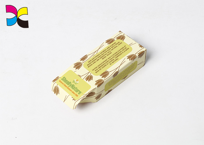 Flocking Printed Cardboard Boxes Open Two Side Matte Soap Rectangle Toothpaste