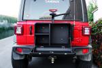 AL6063-T6 Jeep Wrangler Tailgate Outside Storage Box For Wrangler JL JK Tank 300