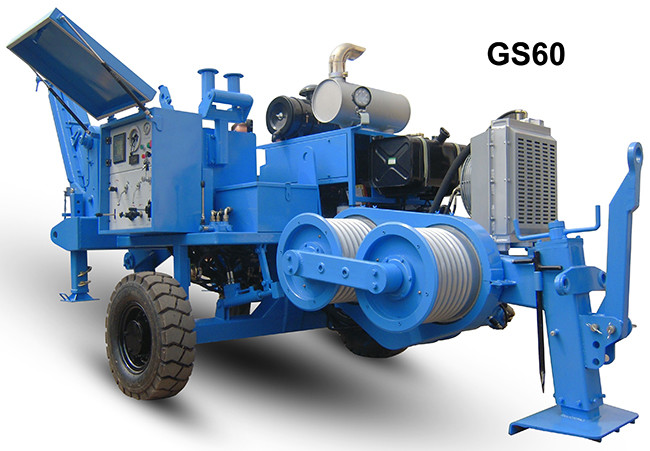 Max Intermittent Pull 60kN Hydraulic Puller Diesel 77kW 103hp Power