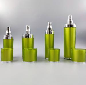 Quality 15ml 30ml 50ml Empty Acrylic Cream Set High Quality Water And Milk Set Acrylic Body Jar With Acrylic Cap wholesale