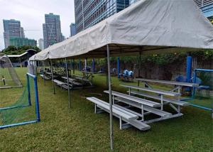 Quality School Portable Aluminum Benches , Aluminum Sports Bleachers For Football Court wholesale