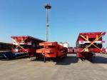 1310mm Wheel Base Flatbed Semi Trailer for 50T Load Capacity Container