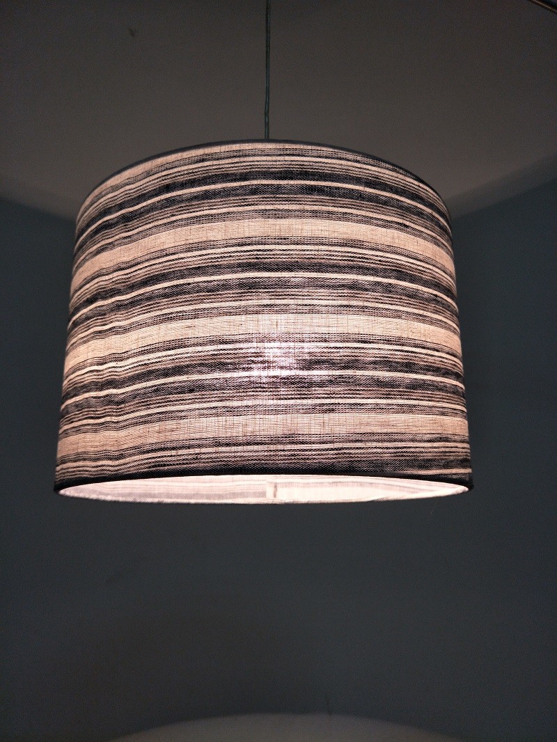 Tiny Pinstripes Fabric Pendant Light Shades