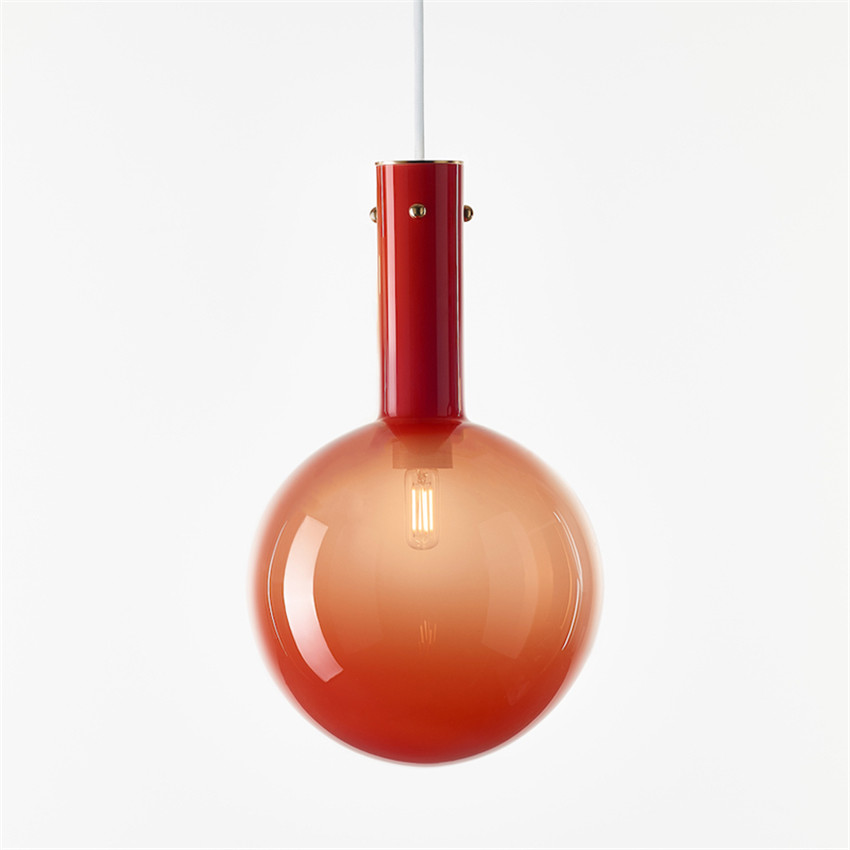 Modern stained glass pendant lights bedroom living room bedside Dechem Studio Sphaerae Pendant Lamp(WH-GP-123)
