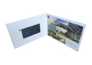 Quality Advertising 7 inch Digital Video Book Custom Video Brochures wholesale