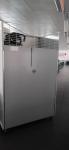 Double Glass Doors Stainless Steel Freezer Display Cabinet