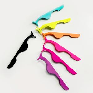 Quality Reusable Beauty Makeup Tools Applicators SS Eyelash Tweezers Customized wholesale
