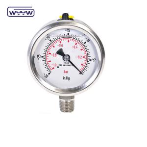 Quality Vacuum Pressure Gauge 50mm Compound Gauge -30inhg+250psi -1+16bar wholesale