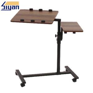 Quality Foldable Overbed Table Swivel Top , Wood Grain Rotating Table Top wholesale