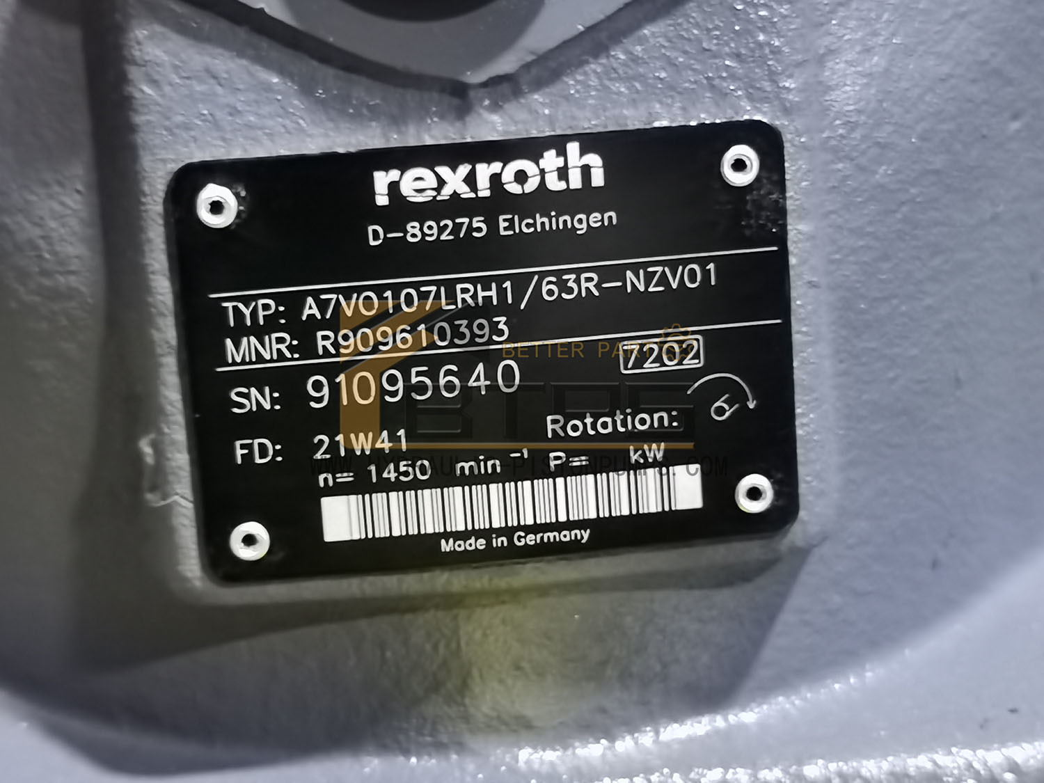 A7VO107 A7VO160 A7VO80 A7VO500 A7VO28 A7VO55 A7VO355 Hydraulic Piston Pump Spare Parts For Rexroth