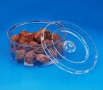 Single Wall Clear Plastic Jars Transparent Color Cylinder Shape 44G