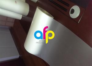 China Custom Size Polyester Laminating Film , 18 - 250 Micron Thermal Matte PET Film on sale