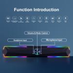 Blue Tooth Home Theater System Stereo Sound Bar for MP3 MP4 DVD Player TV Box