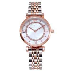 Quality Diamond Rose Gold Wrist Watch For Ladies Japan Movt ODM Available wholesale
