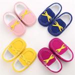 Wholesale fashion Faux suede Moccasins 0-2 years boy and girl prewalker baby