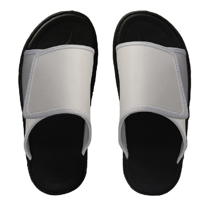 Custom Printable Leather Sublimation PVC Flip Flops With Buckle Blank Slippers For Photos Printing