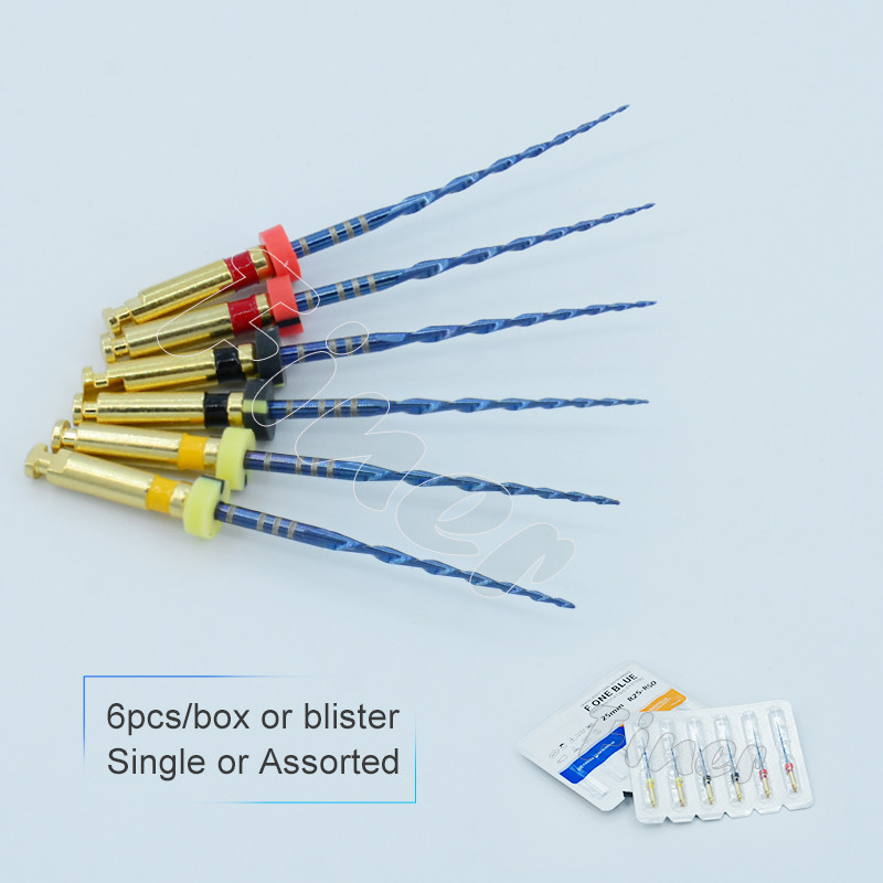 Heat Activated Dental Rotary Files Dental Endodontic Nickel Titanium Blue File