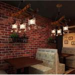 American Light Design Vintage Chandelier Retro Cafe Bar Restaurant Bamboo Loft